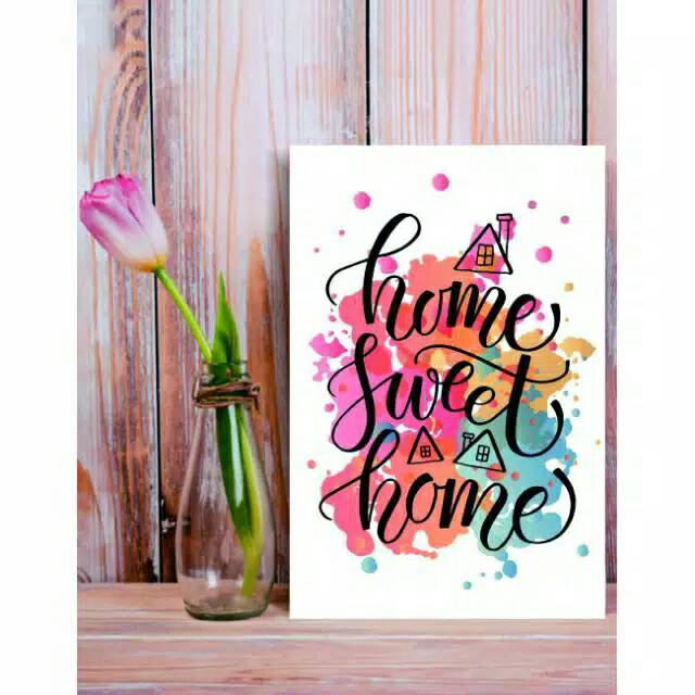 Dekorasi dinding home sweet home