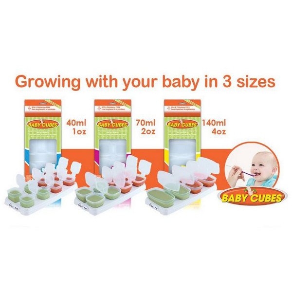 BABY CUBES ( PERALATAN MPASI / TEMPAT MAKAN BAYI )