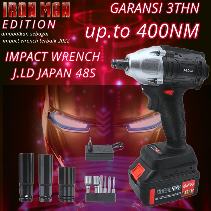 Jual Mesin Cordless Impact Wrench Jld 48v Pembuka Baut Brushless Shopee Indonesia 3555