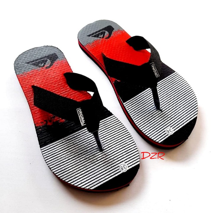 sandal jepit pria casual quiksilver motif abstrak/sandal jepit pria terbaru dan termurah