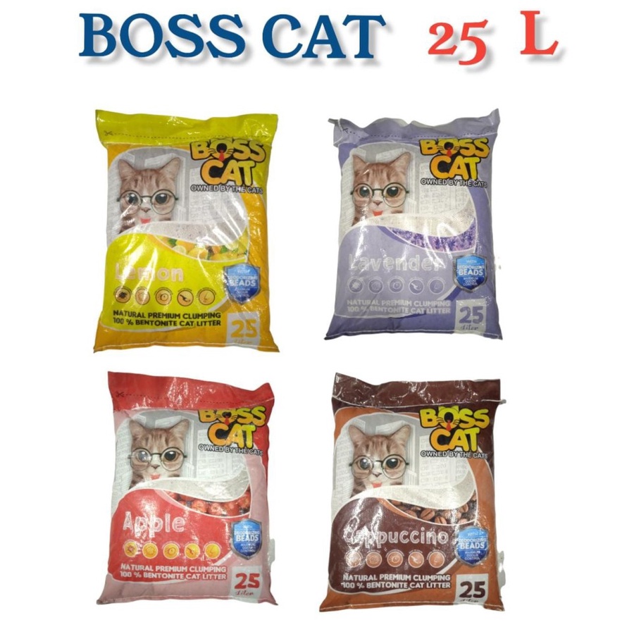 PASIR KUCING BOSS CAT 25 LITER GUMPAL WANGI