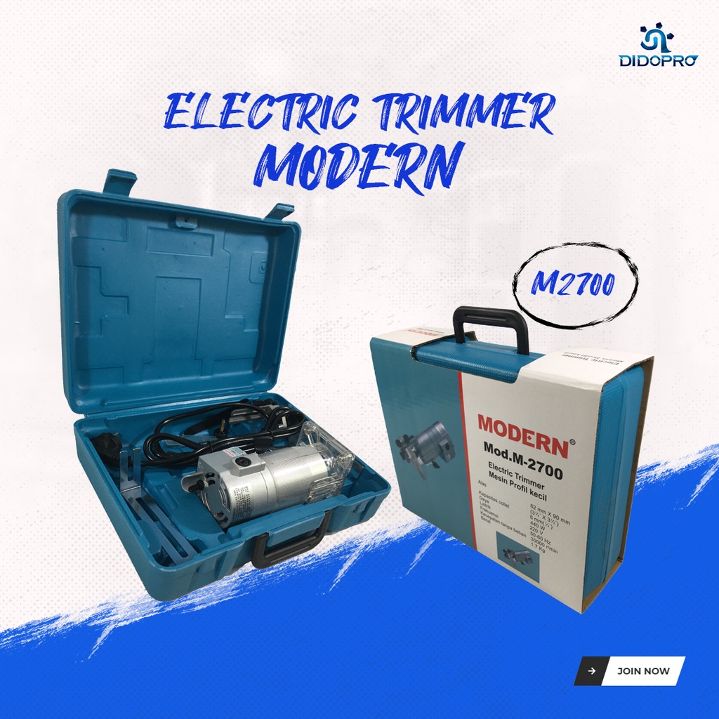 Modern M-2700 / M 2700 / M2700 Mesin Router Trimmer Profil Kayu