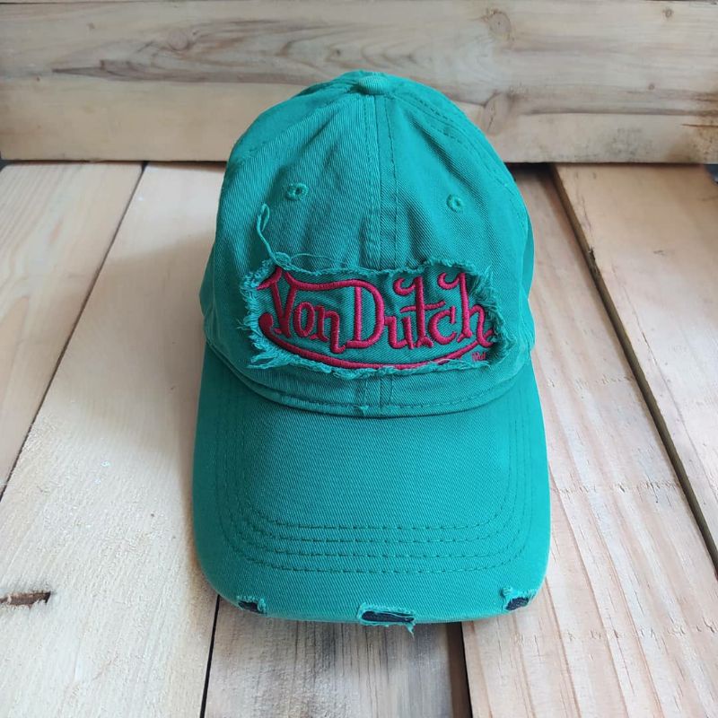 topi motor vintage von dutch