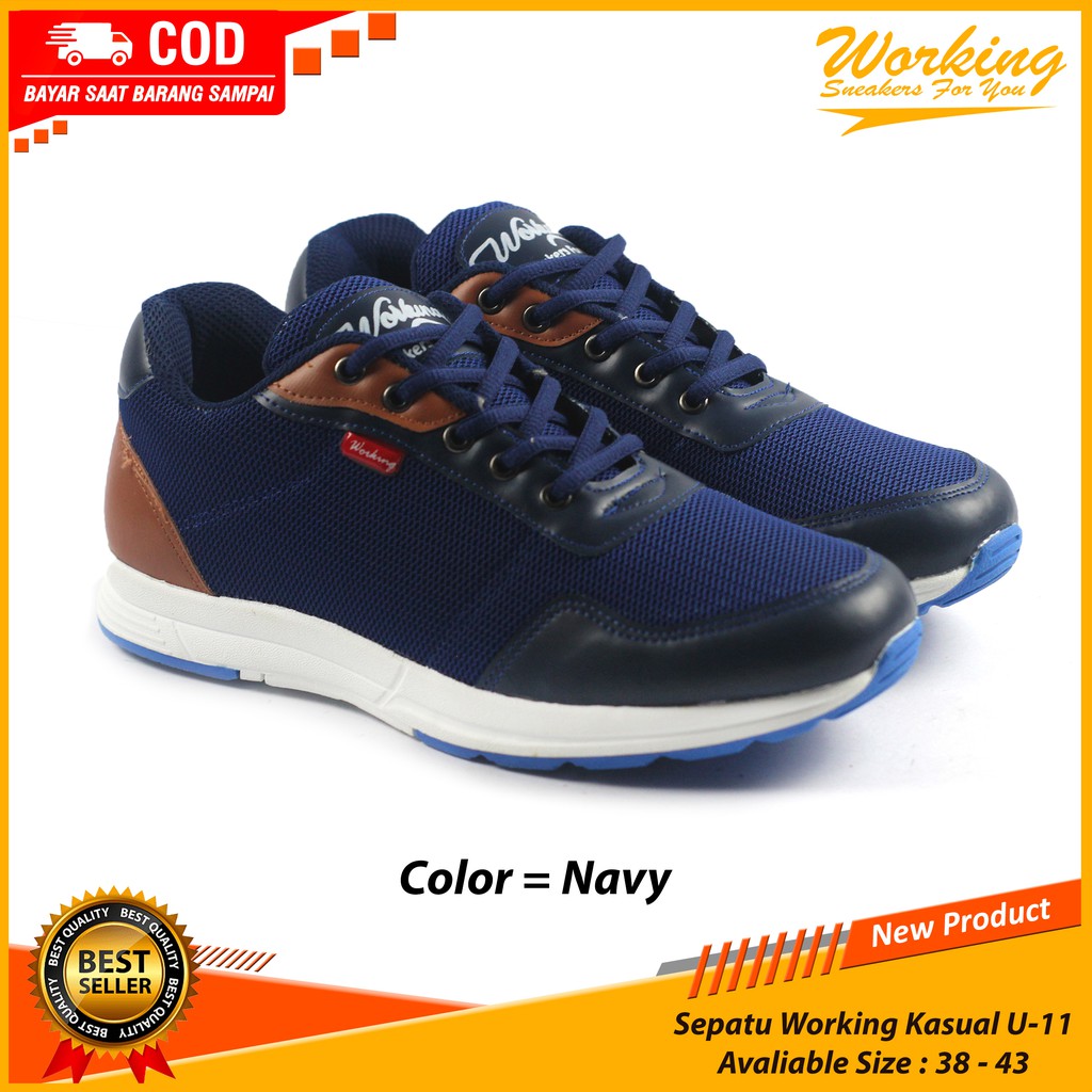 Sepatu Pria Kasual Working U-11 Import