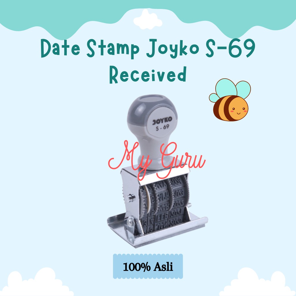 

[PCS] STEMPEL TANGGAL / DATE STAMP JOYKO S-69 RECEIVED