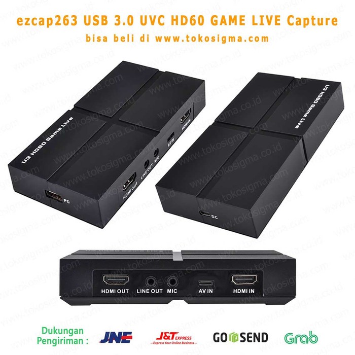 ezcap 263 USB 3.0 AV or HDMI 1080p Capture HD60 Game live mirip Elgato