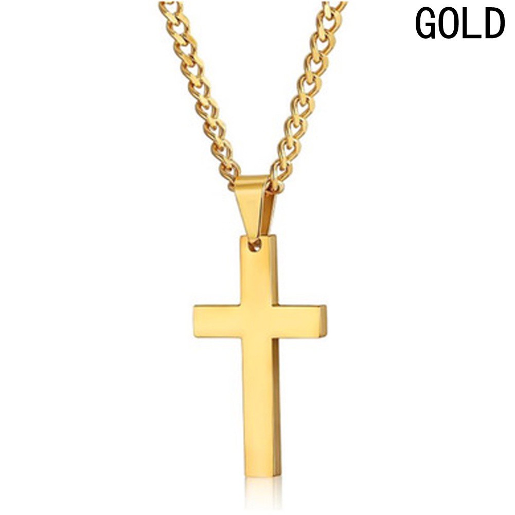 Fashion Crucifix Cross Mens Womens Pendant Necklace Chain Jewellery Gifts Hot Wholesale