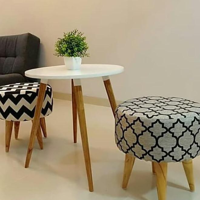 Februari Maniss Kursi Sofa Bulat Set Stool Plus Meja Round Table Termuraah Kode 672