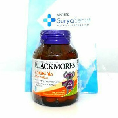 Blackmores Kids Body Shield isi 60 Tablet Kunyah Rasa Jeruk