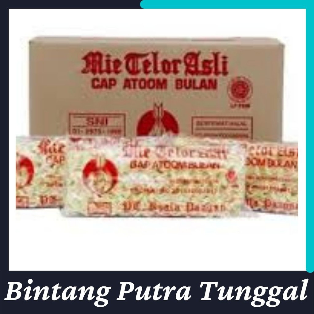 

Mie Telor Cap Atom Bulan 200gr / Mie Telur / Mie Telur Atoom isi 3pcs