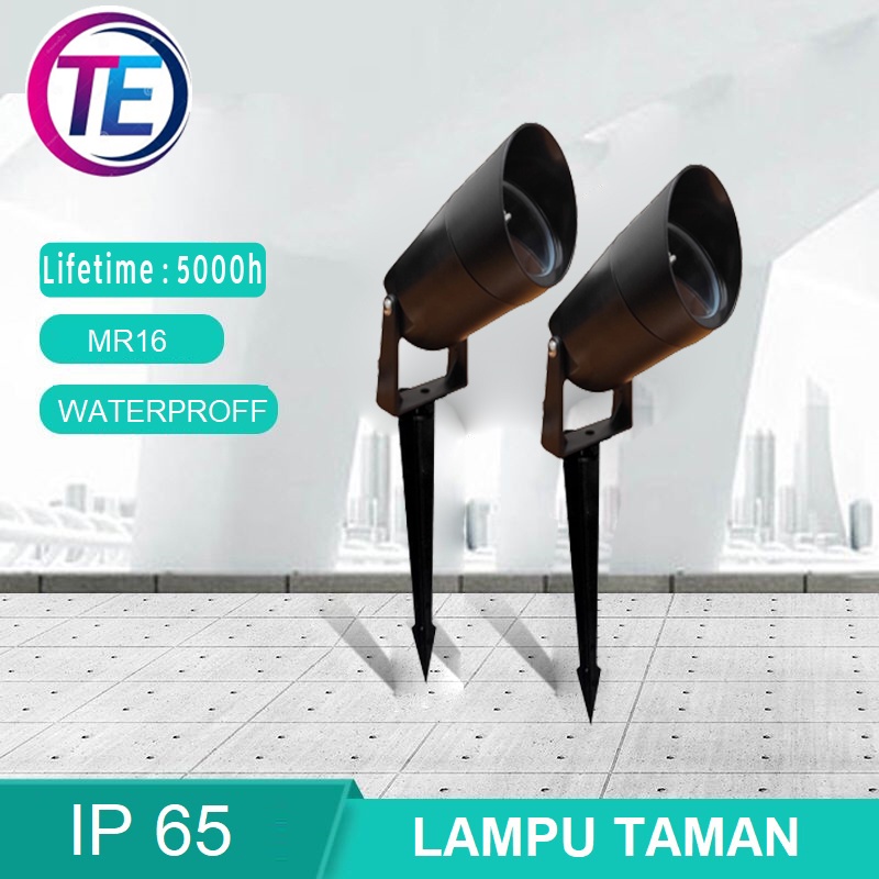 rumah lampu taman sorot mr16 outdoor ip65 topi / Lampu Taman Tancap Anti Air / Lampu Sorot Dekorasi 