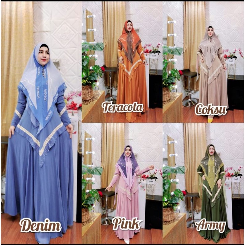 *DRESS ALAYA PREMIUM SET*Original _By : Yodizein Syari_