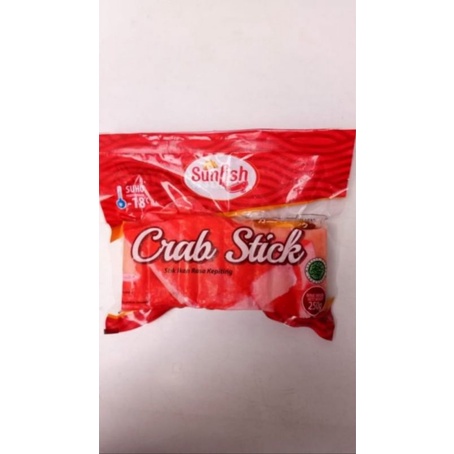 

Sunfish Crab Stick Berat bersih 250 gr Isi 16 per pack