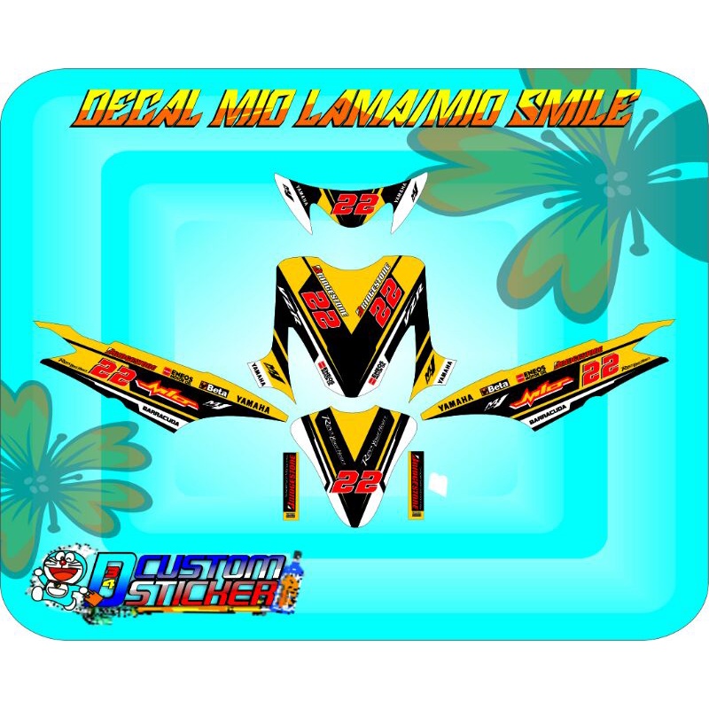 Decal Mio sporty Decal mio lama Decal mio semi roadrace