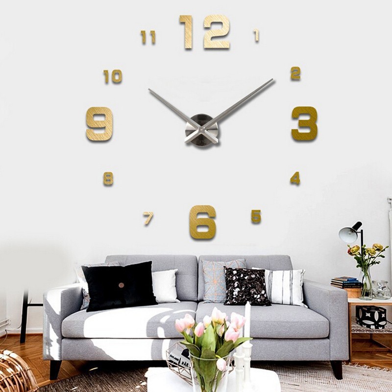 Grab medan Jam Dinding Besar DIY Giant Wall Clock Quartz Creative Design 90-120cm - DIY-102