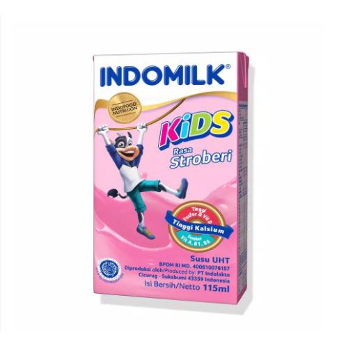 

Indomilk Susu UHT Kids Rasa Stroberi 115 ml