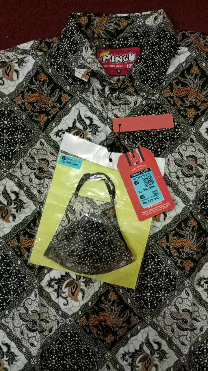 Pingu 93100315 Mi - Kemeja Batik Anak Laki-laki Lengan Pendek