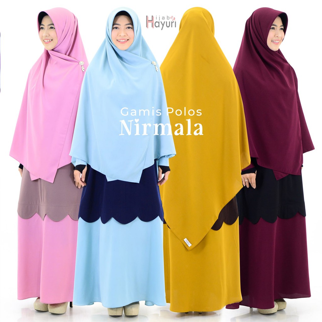 GAMIS SET NIRMALA WOLFIS HIJAB HAYURI 100% ORIGINAL
