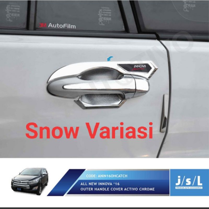 New Innova 2016 mangkok pintu outer handle cover Activo chrome JSL