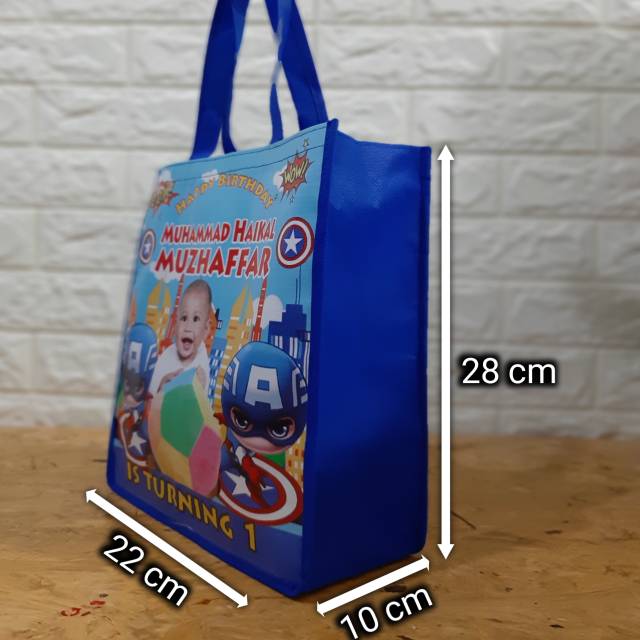 

Goodiebag ultah / tas foto anak / tas ukuran sedang