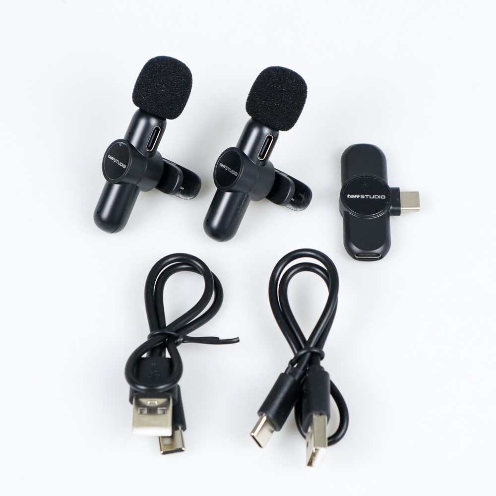 Mikrofon Portable Wireless Lavalier Mic USB Type-C - G10 Mic Ganda 1 Receiver Microphoe