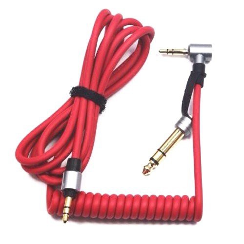 Aux Audio Cable Pro Detox 3.5 And 6.5 Mm Male To Male - OMCL3HRE Red