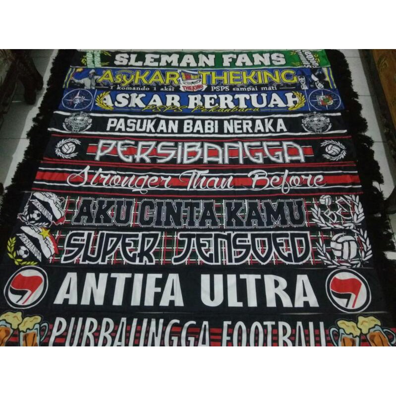 Corner Football Merch Syal Printing Custom Satuan Syal Murah Syal Custom (Scarf Printing - Custom)-5