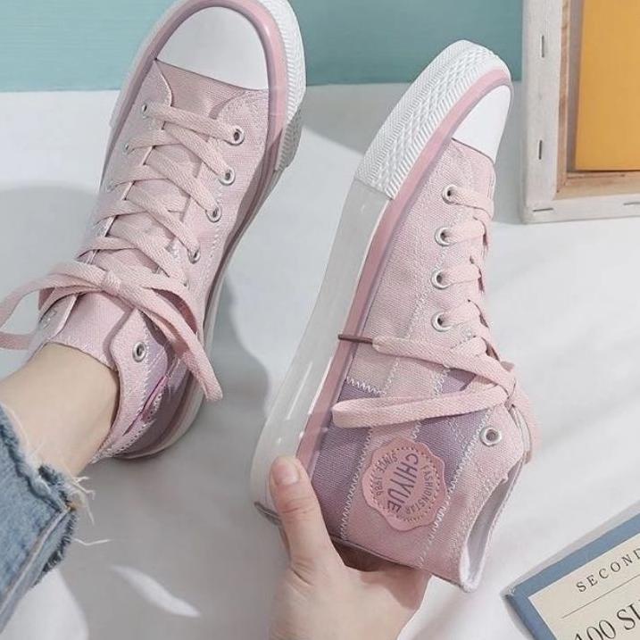 Terbaru SEPATU SNEAKERS KANVAS WANITA KOREA IMPORT 100%