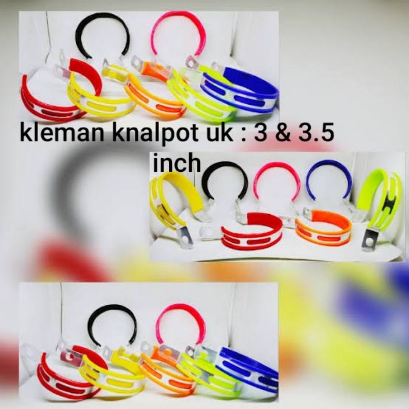 KLEM KNALPOT HITAM 3 INCH &amp; 4 INCH UNIVERSAL