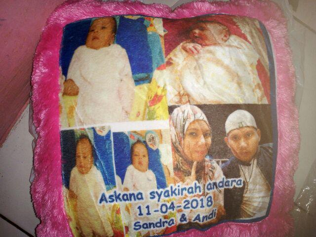 Bantal Foto Uk 40x40