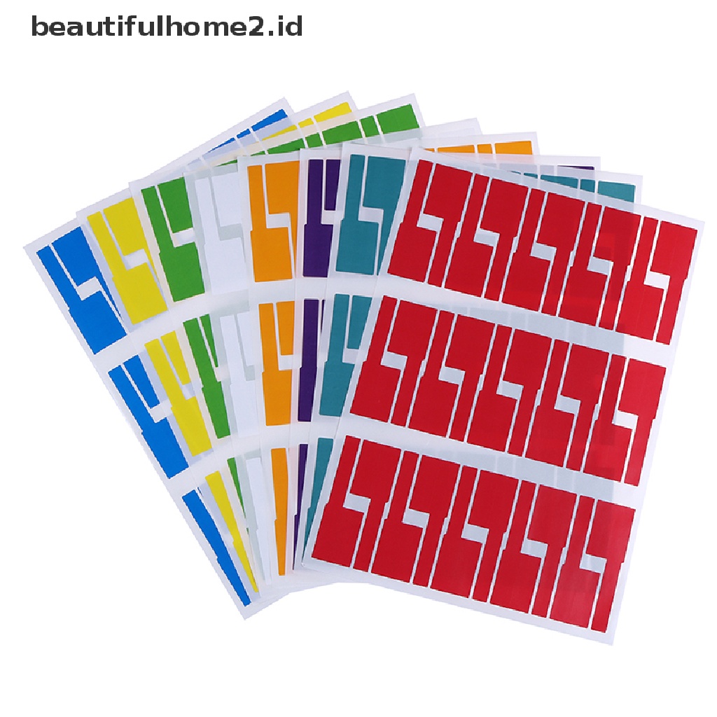 (Beautifulhome2) Buku Literatur Bahasa MandarinId 300pcs Label Identifikasi Kabel Anti Air