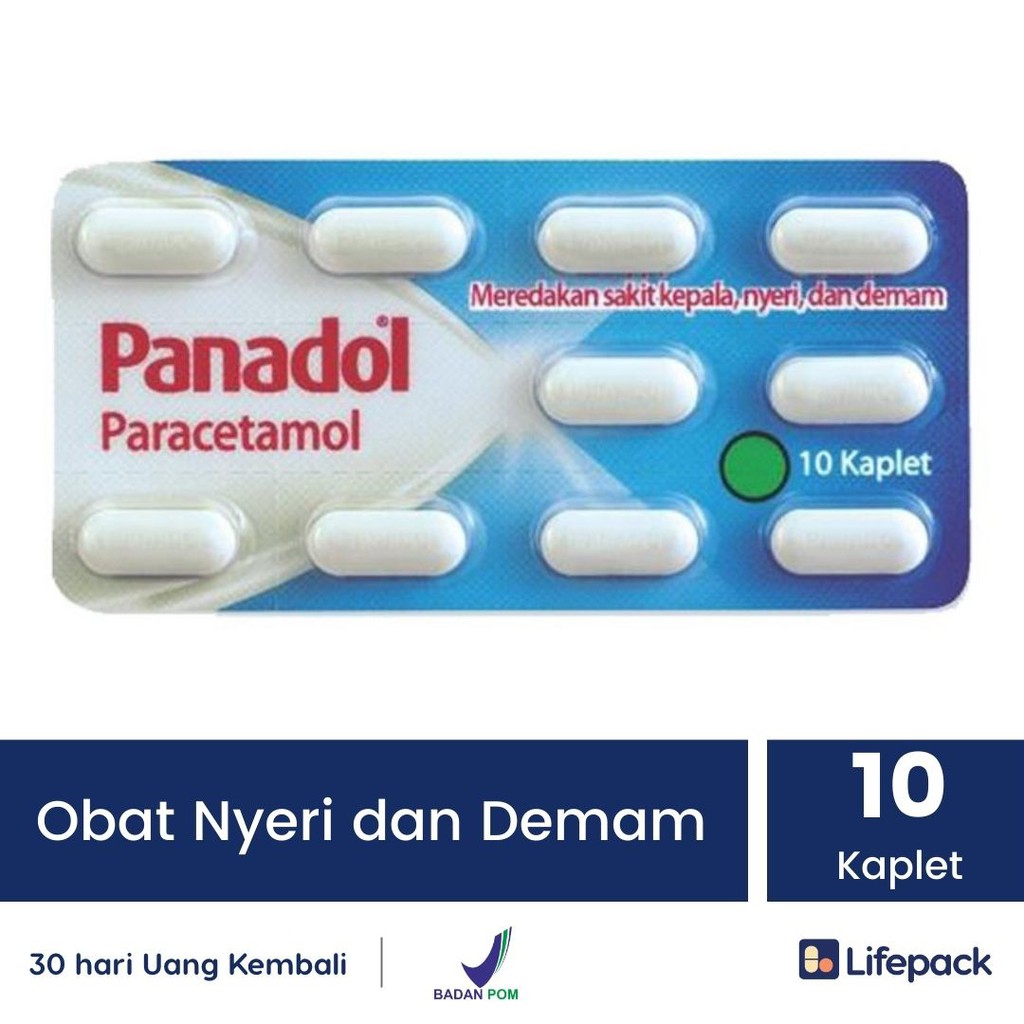 Panadol Biru 10 Kaplet Obat Sakit Kepala Sakit Otot Demam Flu Shopee Indonesia