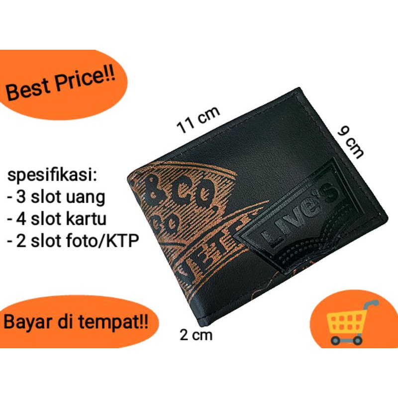 2.2 COD SALE ||Promo!!Dompet pria/Dompet pria murah/Grosir dompet pria/Dompet kulit sintetis/Dompet lipat