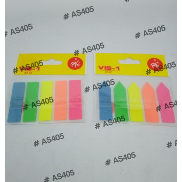 

Post It Plastik Warna Panah/Kotak