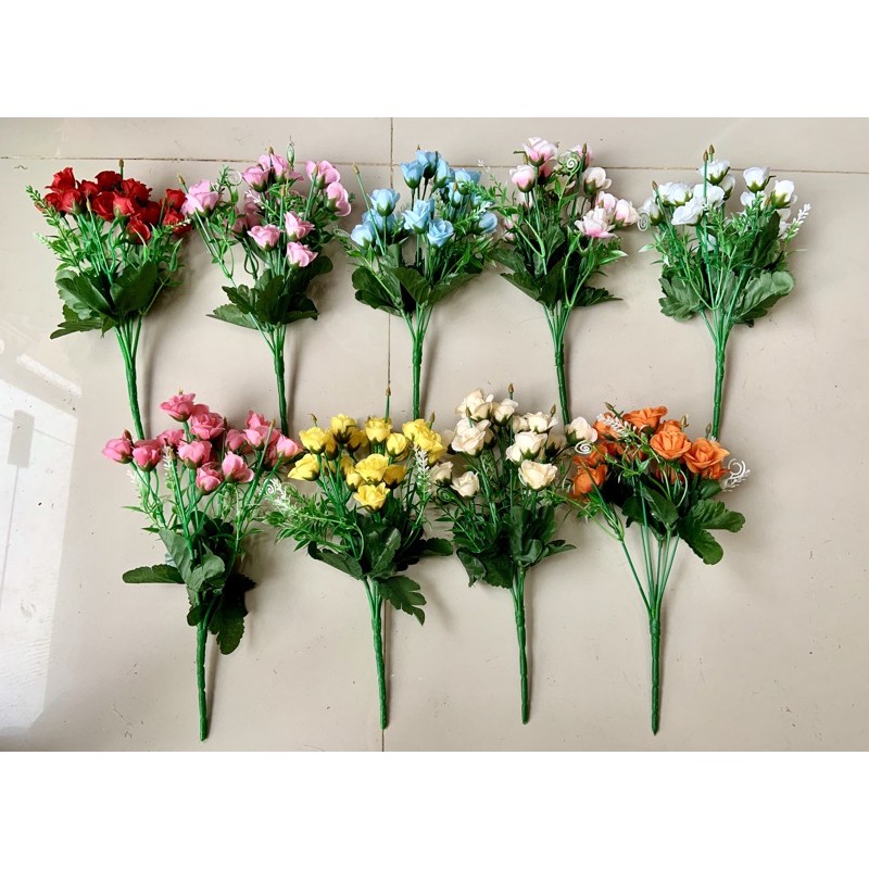 BUNGA MAWAR MINI MINI (10.9)-BUNGA ARTIFICIAL-BUNGA DEKOR-1