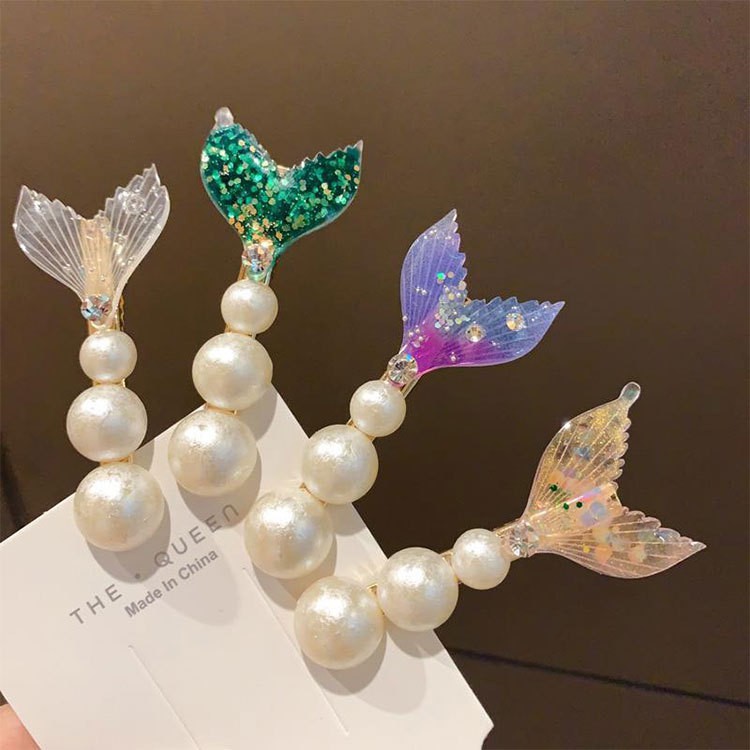 [ACKER] Magic Charming Mermaid Pearl Hairclips Aksesori Jepit Rambut