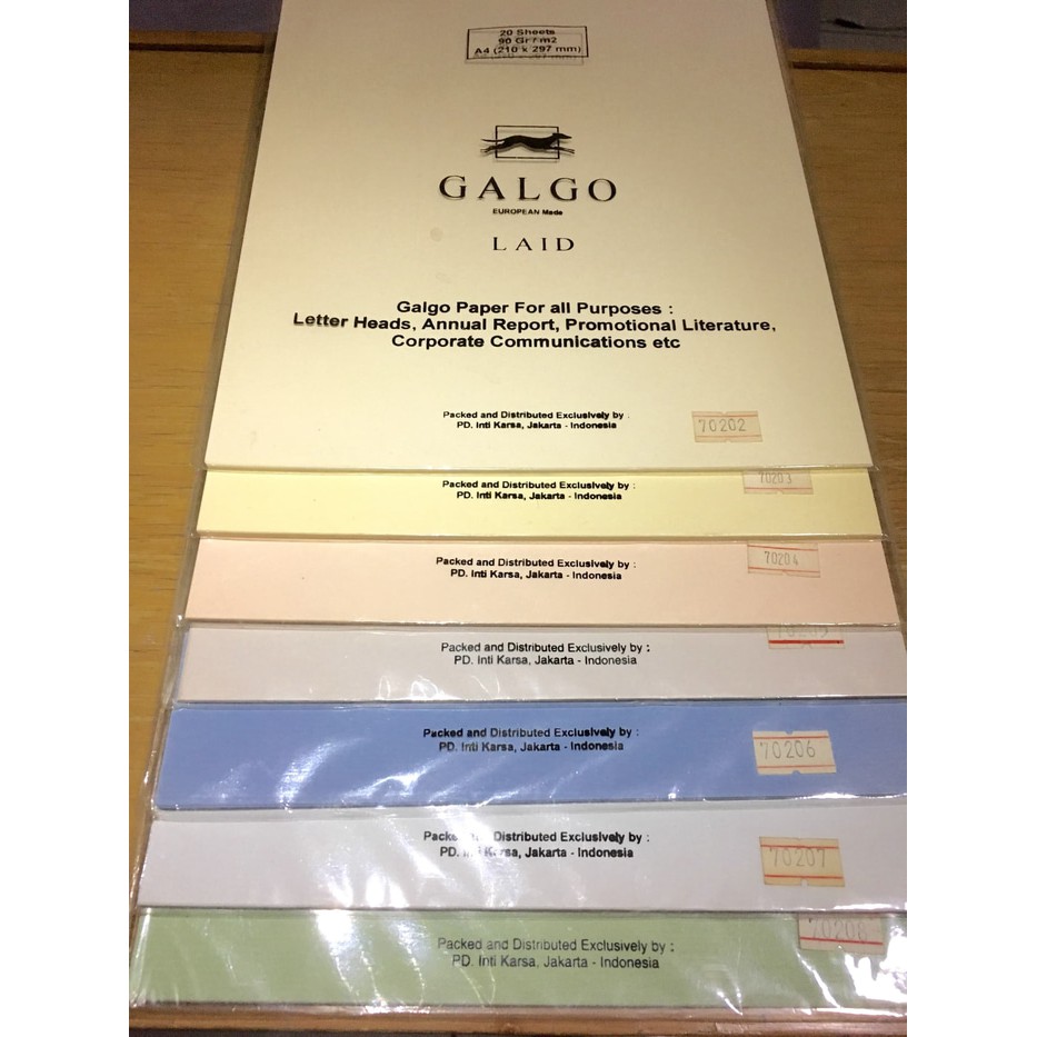 

KERTAS GALGO/ GALGO PAPER A4-90GR/M2/20SHEETS/IMPORT