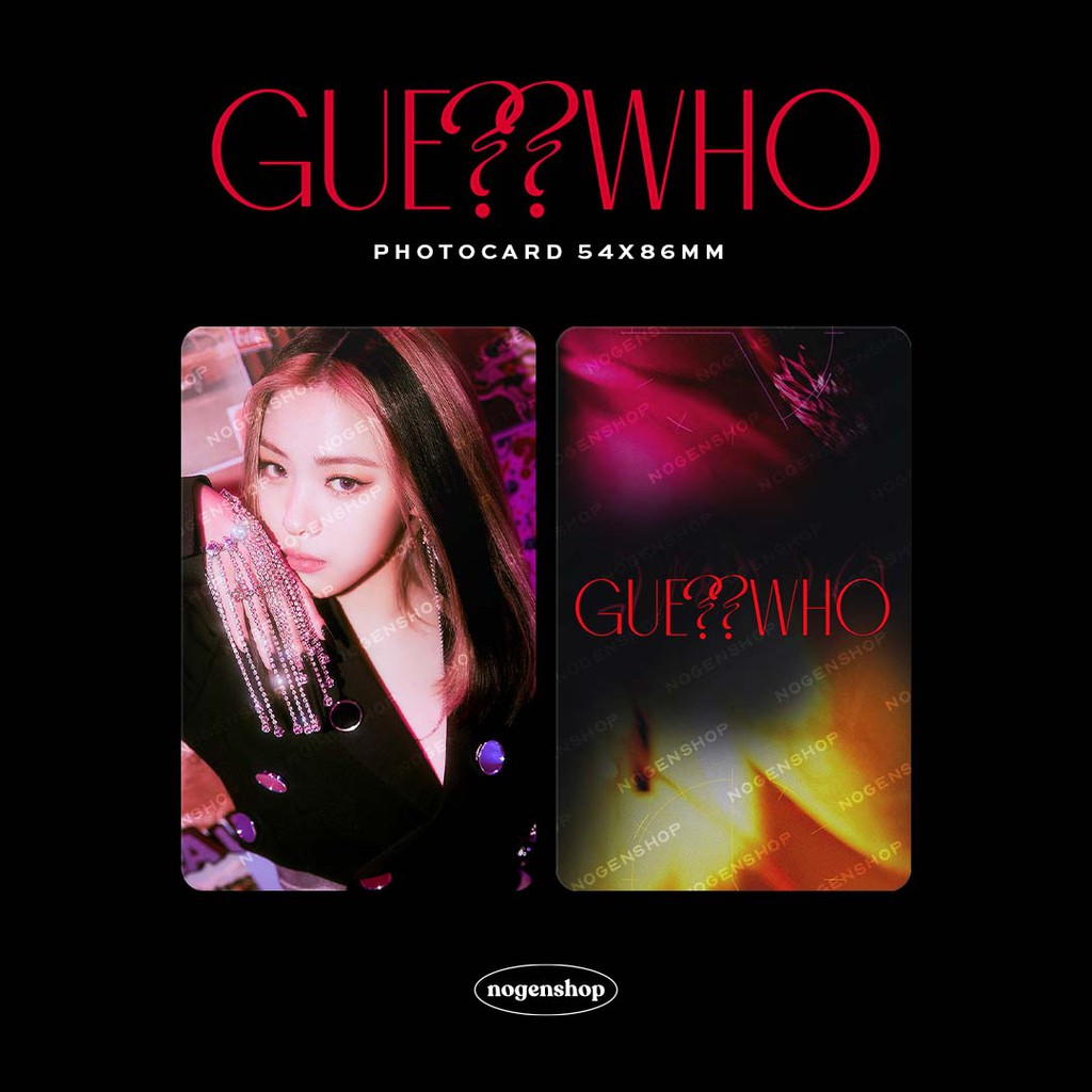 PHOTOCARD PC ITZY GUESS WHO MAFIA IN THE MORNING