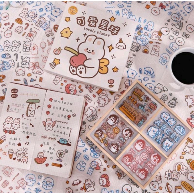 [MAINAN](1 Pack) Stiker Aesthetic || Stiker Gemoy || Stiker Tumblr Lucu Viral || Sticker Scrapbook V