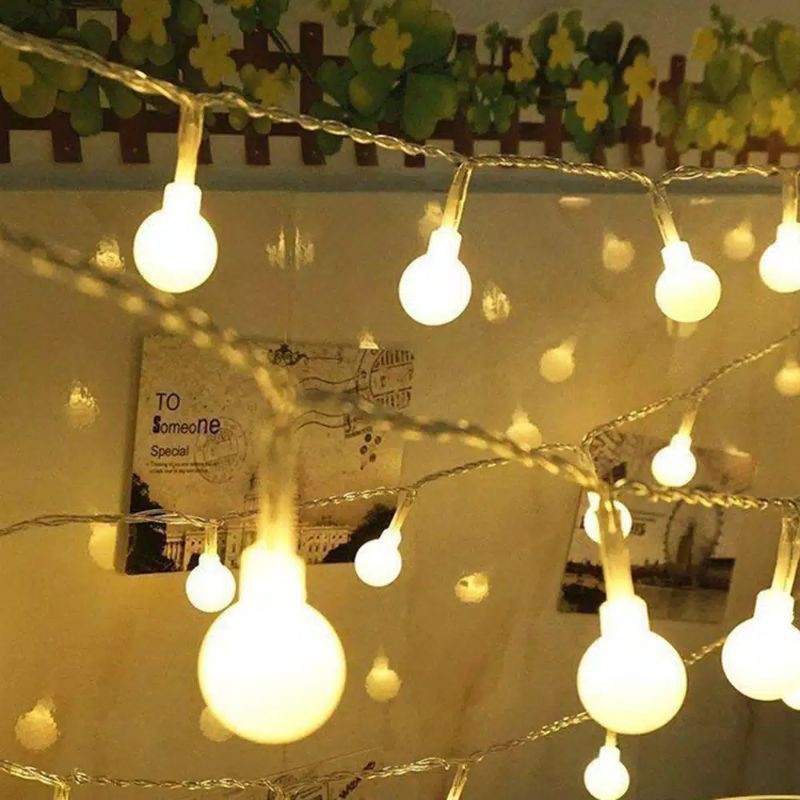 Lampu Hias tends lampu hias taman 5m pakai batre