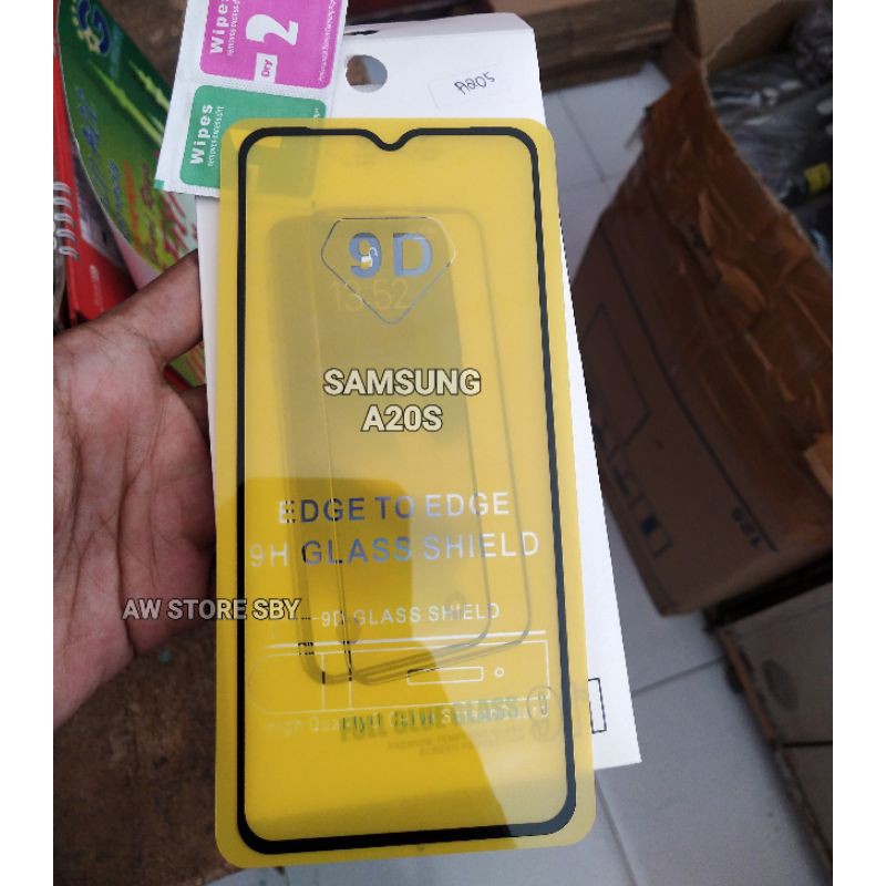 Samsung A20s TEMPERED GLASS FULL COVER A20S