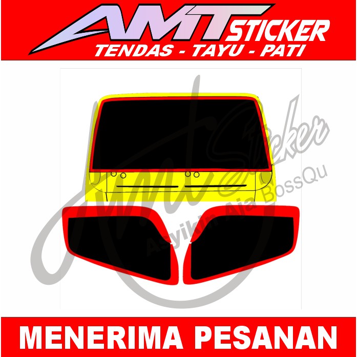 [Termurah] Stiker Blok List Kaca Depan Truk Stiker Karetan Truk Stiker Talangan Aur Truk Warna Costu