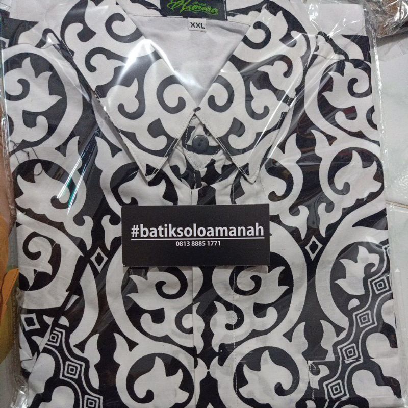 ARISWARA PUTIH ASMARA BATIKSOLOAMANAH KEMEJA BAJU BATIK PRIA SOLO LENGAN PENDEK PANJANG LAPIS FURING ATASAN BATIK PREMIUM MODERN KATUN HALUS MAHADEWA SEKAR JAGAD MURAI HITAM GIYANDRA HIJAU  LURI COKLAT  SBY PUTIH  LESMANA SOGAN ARGO BIRU  PRING GADING