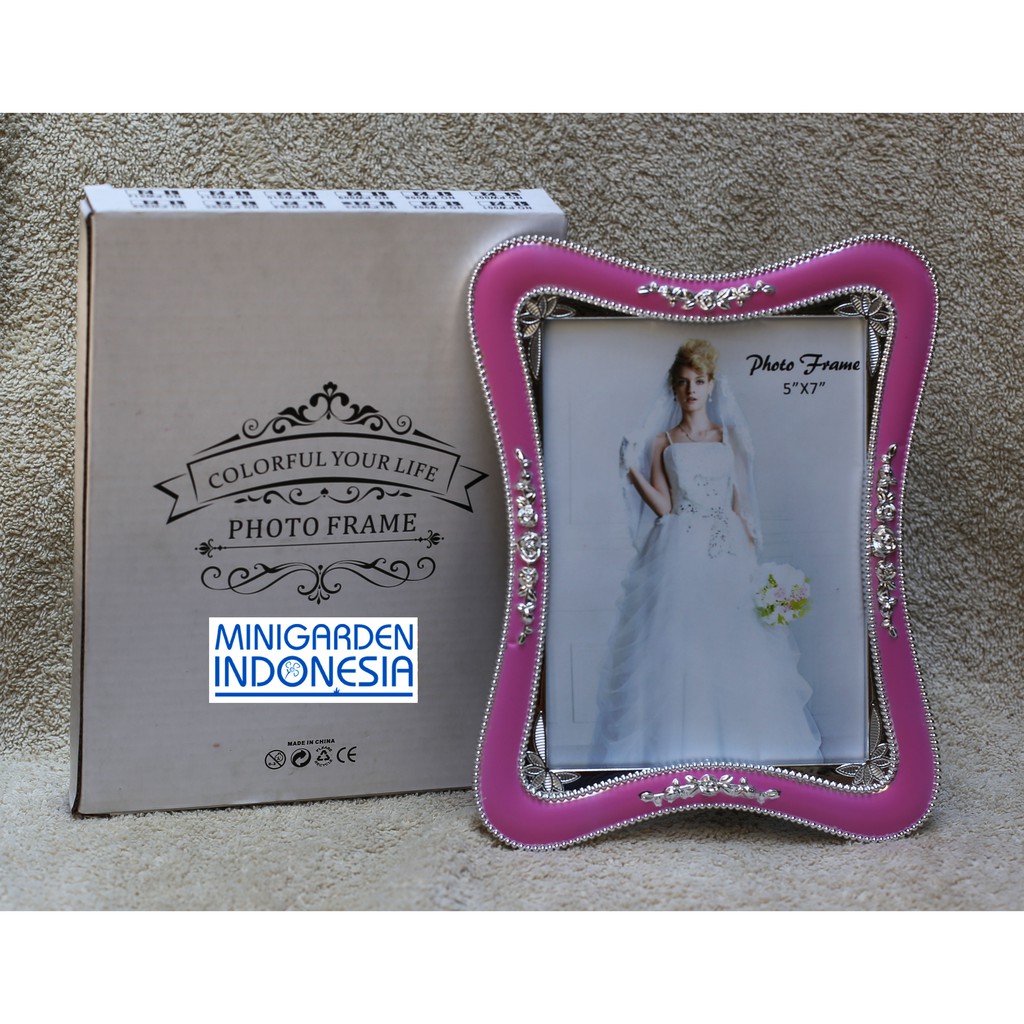 Frame foto 5R seri wedding MGI Kado 007 bingkai pigura photo halus ( ada kotak kardus )