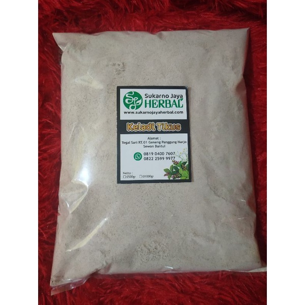 

Keladi Tikus Bubuk Murni 1kg