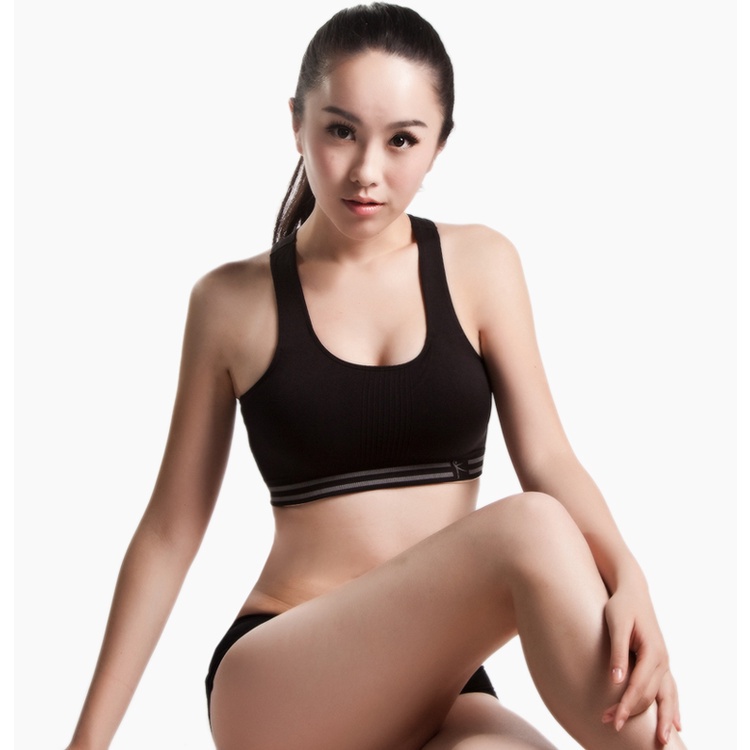 Seamless Sport Bra Running Gym untuk Wanita Rompi Olahraga bh 6605