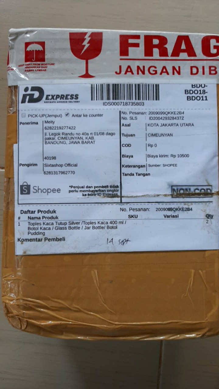 Toples Kaca Tutup Silver /toples Kaca 400 Ml / Botol Kaca / Glass Bottle / Jar Bottle/ Botol Pudding
