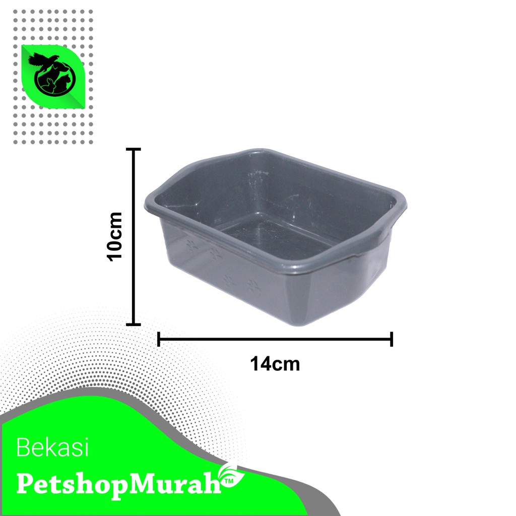 Cat Litter Box Kotak Bak Pasir Kucing Tempat Pup Kucing