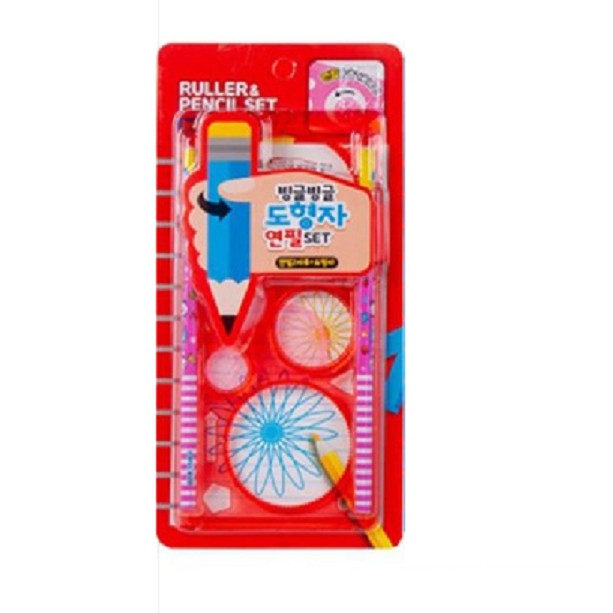 Penggaris Putar Pensil Set Penggaris Bunga Putar Set Penggaris Putar Pensil Set Penggaris Bunga Putar Set