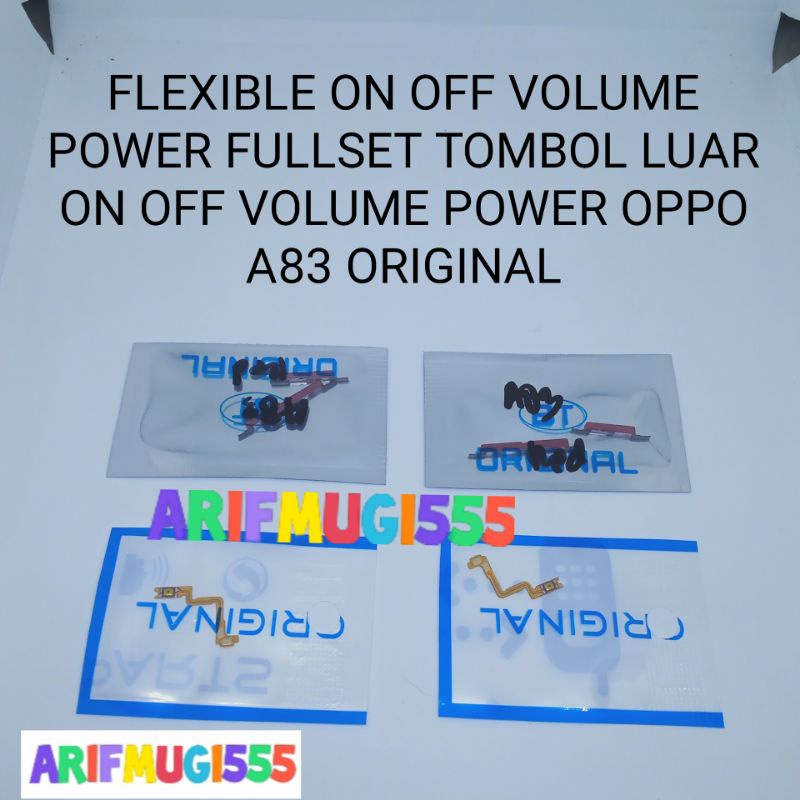 FLEXIBLE FLEXIBEL POWER ON OFF VOLUME FULSET TOMBOL LUAR ON OFF VOLUME POWER OPPO A83 ORIGINAL